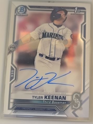 2021 Bowman Chrome #CPA-TK Tyler Keenan — front