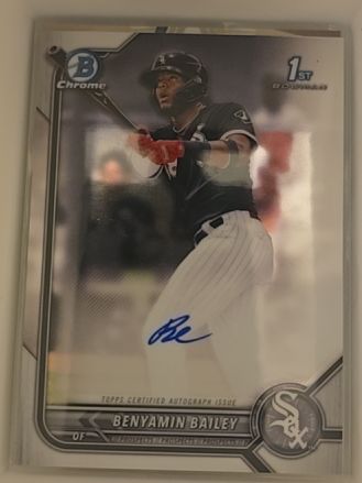 2022 Bowman Chrome #BCP-8 Benyamin Bailey — front
