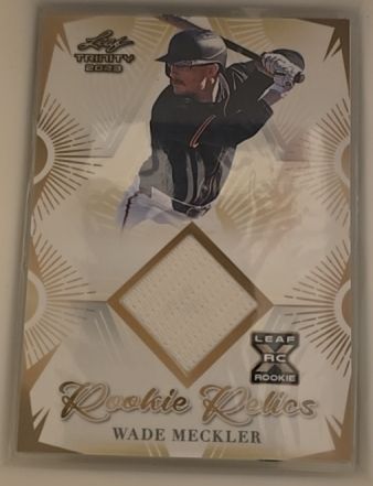 2023 Leaf Trinity Rookie Relics #RR-49 Wade Meckler — front