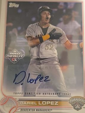 2022 Topps Pro Debut #PD-25 Dariel Lopez — front