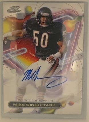 2023 Topps Composite #CCA-MS Mike Singletary Cosmic Chrome Auto — front