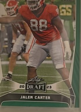 2023 Leaf Draft #52 Jalen Carter — front