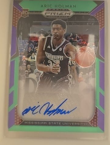2019-20 Panini Prizm Draft Picks Autographs Prizms #91 Aric Holman — front