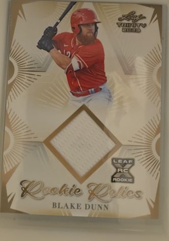 2023 Leaf Trinity #RR-8 Blake Dunn Rookie Relics — front