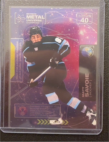 2021 Skybox Metal Universe Champions #40 Matt Savoie — front