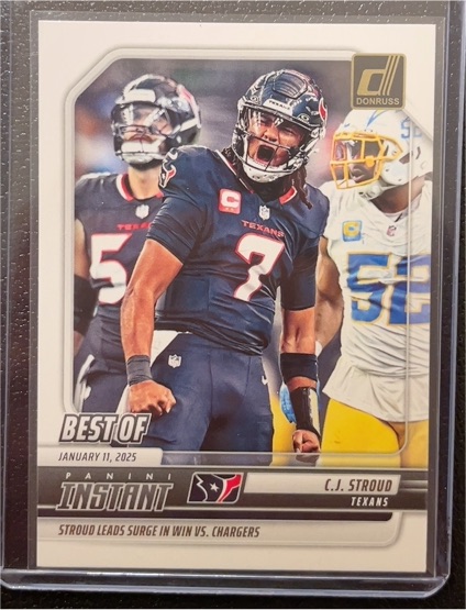 2025 Donruss #INS-CSD C.J. Stroud Best of Instant — front
