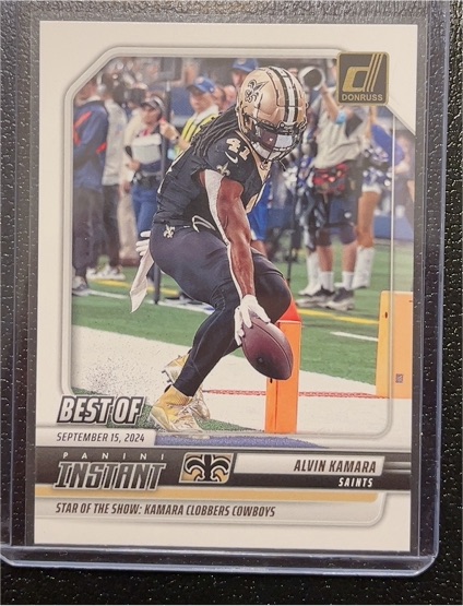 2025 Donruss Best of Instant #INS-AKA Alvin Kamara — front