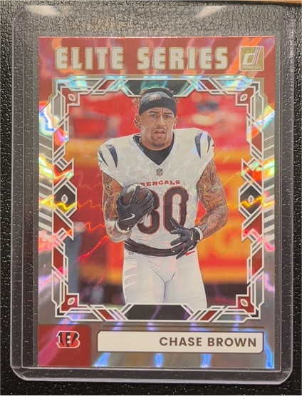 2025 Panini Donruss #TES-CBR Chase Brown Elite Series — front