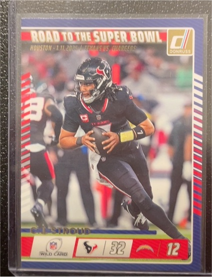 2025 Donruss #1 C.J. Stroud Road to the Super Bowl Houston Texans — front
