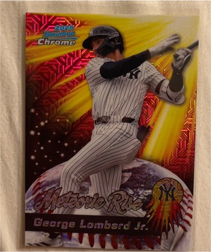 2025 Bowman Chrome Meteoric Rise #MR-18 George Lombard Jr. — front