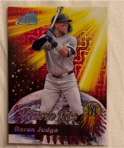 2025 Bowman Chrome #MR-4 Aaron Judge Meteoric Rise — front