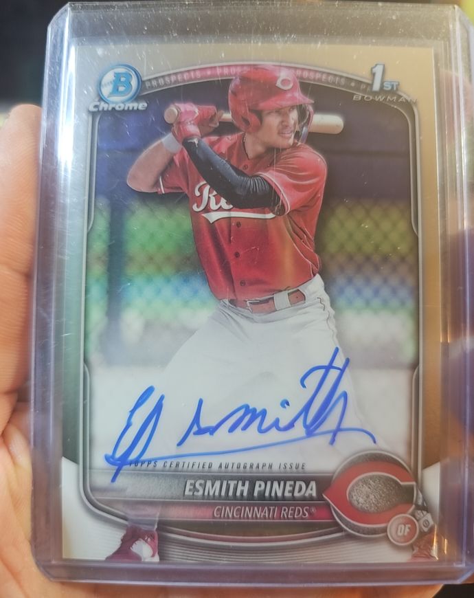 2025 Bowman Chrome #CPA-EP Esmith Pineda — front
