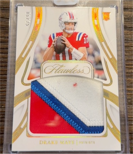 2024 Panini Flawless #FRP-DME Drake Maye — front