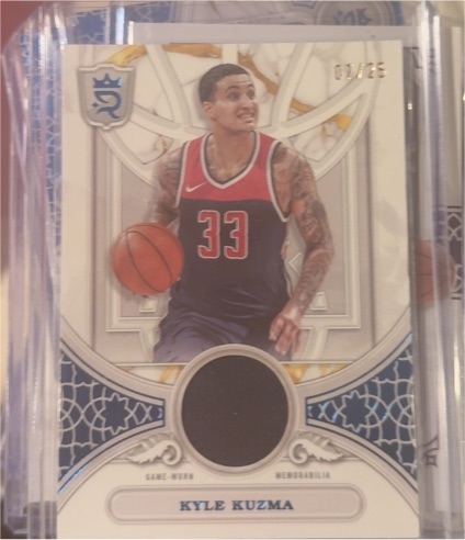 2023-24 Topps Royalty Round Ball Relics #RBR-KK Kyle Kuzma — front