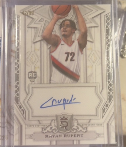 2023-24 Topps Royalty Pursuit of Greatness #72 Rayan Rupert — front