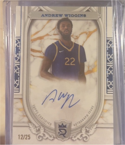 2023-24 Topps Royalty Superior Signatures #SS-AW Andrew Wiggins — front