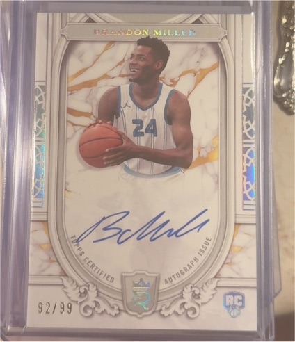 2023-24 Topps Royalty Superior Signatures #SS-BM Brandon Miller — front