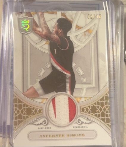 2023-24 Topps Royalty Round Ball Relics #RBR-AS Anfernee Simons — front