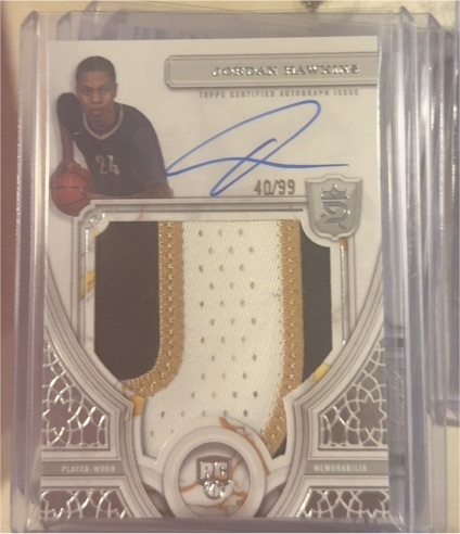 2024 Topps Royalty Jordan Hawkins Rookie Patch Auto #40/99 — front