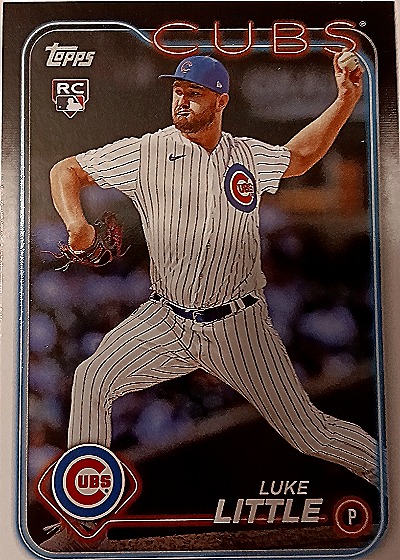 2024 Topps Cubs RC Luke Little — front
