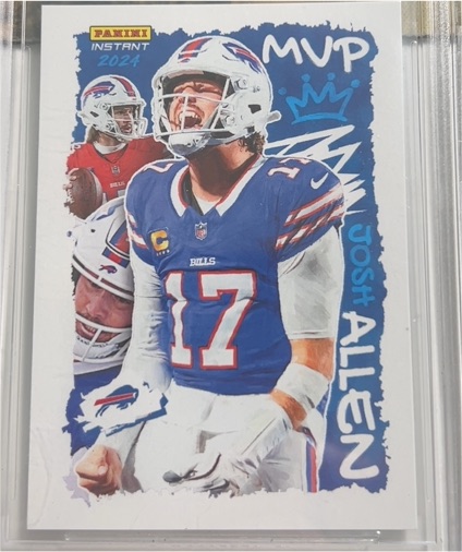 2024 Panini Instant NFL #AW-MVP Josh Allen — front