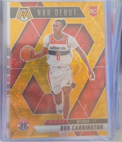 2024-25 Panini Mosaic #259 Bub Carrington NBA Debut — front