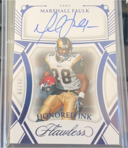2024 Panini Flawless #HI-MF Marshall Faulk — front