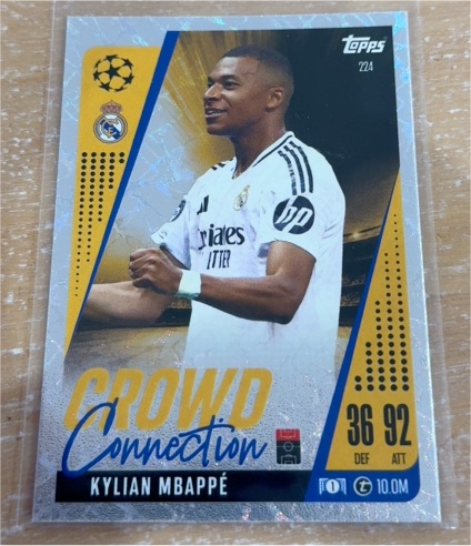 2024 Topps Match Attax #224 Kylian Mbappé — front