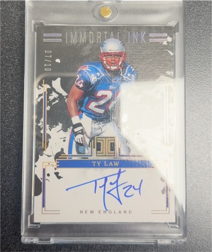 2012 Panini Immortal Ink #07/10 Ty Law — front