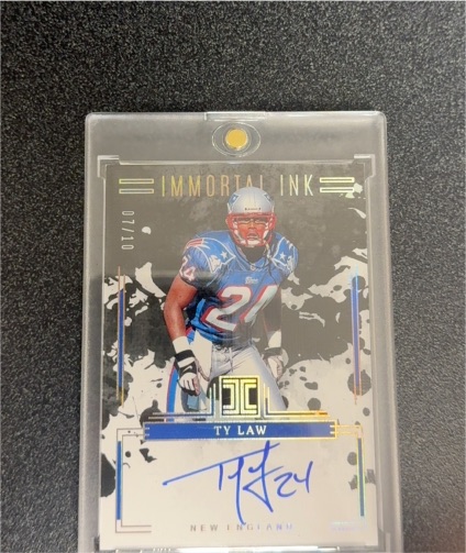 2020 Panini Immortal Ink #07 Ty Law — front