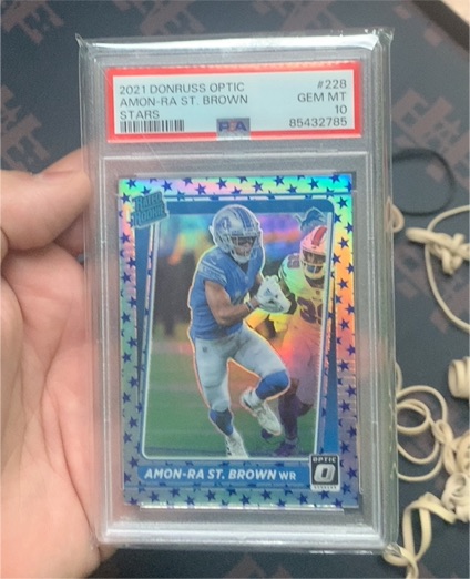 2021 Donruss Optic #228 Amon-Ra St. Brown — front
