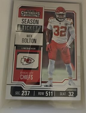 2023 Panini Contenders Season Ticket #50 Nick Bolton — front