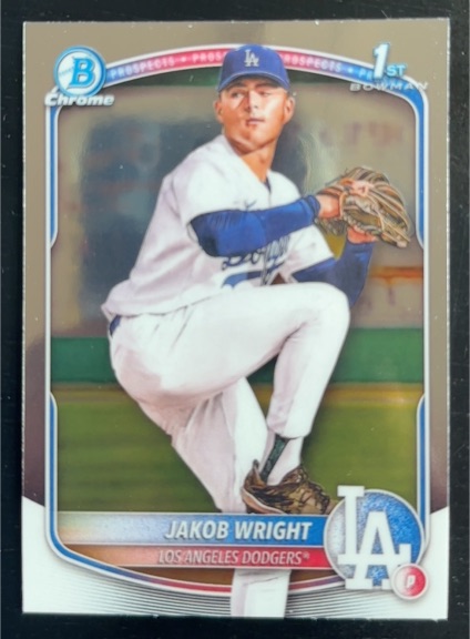 2025 Bowman Chrome Prospects #BCP-143 Jakob Wright — front