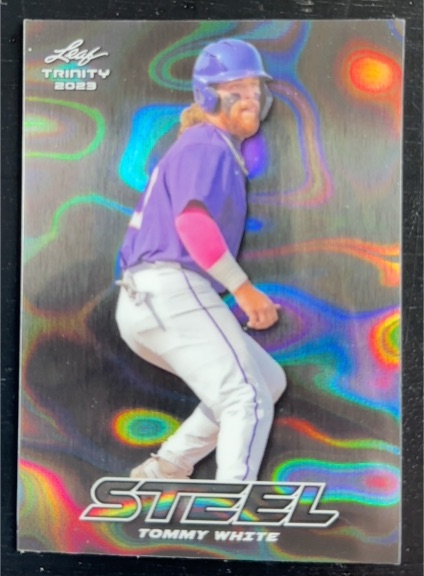 2023 Leaf Trinity Steel #S-76 Tommy White — front