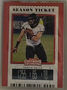 2019 Panini Contenders Draft Picks Season Ticket #57 Travis Kelce — front