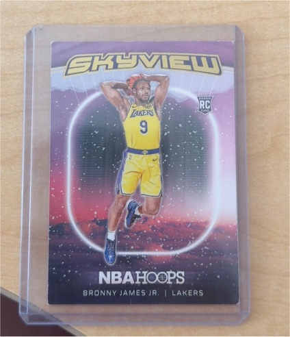 2024-25 Panini NBA Hoops Skyview #21 Bronny James Jr. — front