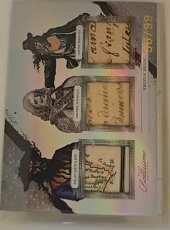 2023 Bellissimo Blackbeard, Henry Morgan, Bonny Triple Handwritten Relic /99 — front