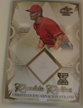 2023 Leaf Trinity Rookie Relics #RR Christian Encarnacion-Strand — front