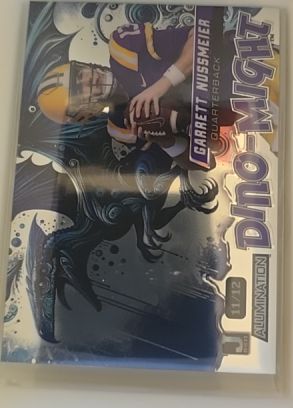 2024 Wild Card Alumination Dino-Might #1/12 Garrett Nussmeier — front