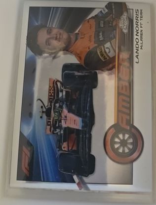 2023 Topps Chrome Formula 1 Camber #CAM-LNI Lando Norris — front