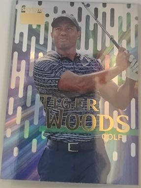 2022 Skybox Metal Universe Champions #S-25 Tiger Woods — front