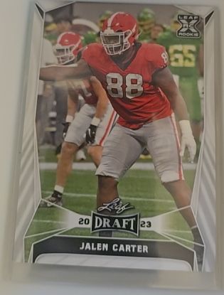 2023 Leaf Draft #52 Jalen Carter — front