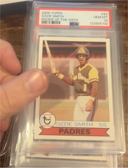 2006 Topps Rookie of the Week #20 Ozzie Smith — front