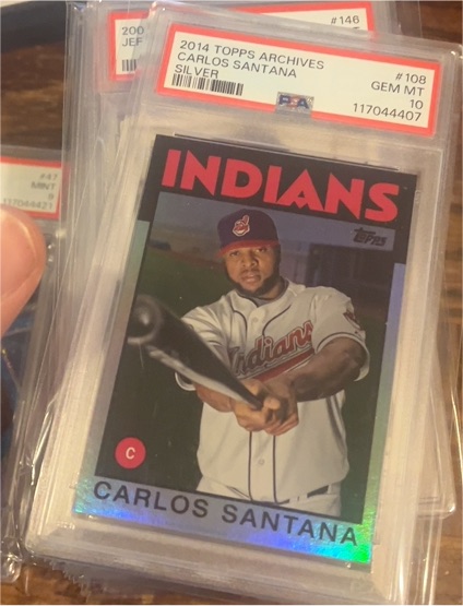 2014 Topps Archives #108 Carlos Santana — front