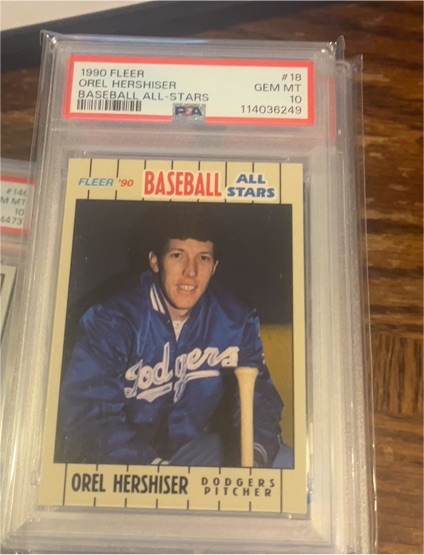 1990 Fleer Baseball All Stars #18 Orel Hershiser — front