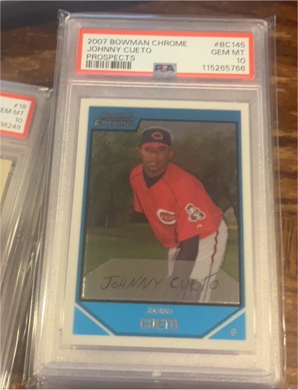 2007 Bowman Chrome #BC145 Johnny Cueto — front