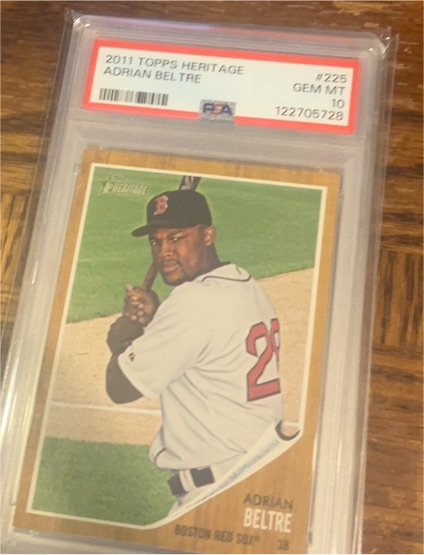 2011 Topps Heritage #225 Adrian Beltre — front