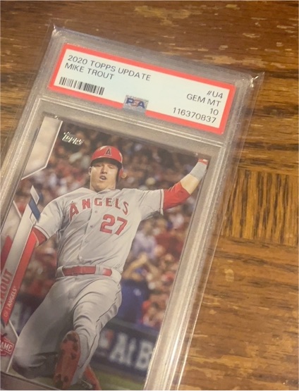 2020 Topps Update #U4 Mike Trout — front