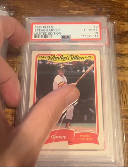 1985 Fleer Limited Edition #9 Steve Garvey — front
