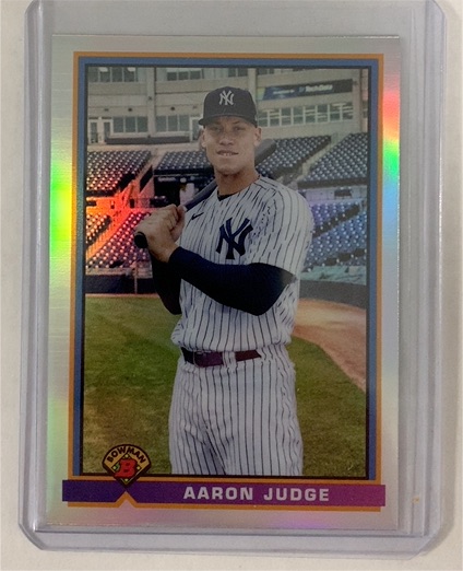 2021 Bowman Chrome 1991 Bowman Refractor #91B-AJ Aaron Judge — front